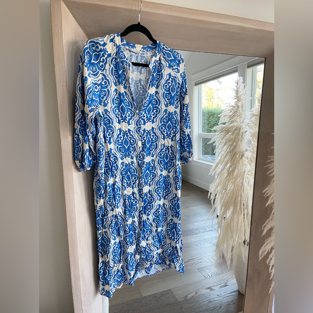 Zara Printed Midi Dress